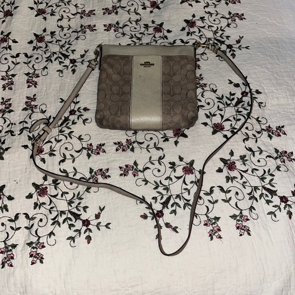 Tan coach kit messenger crossbody bag - Picture 3 of 6